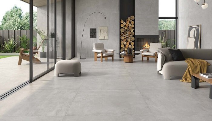 Bodenfliesen von Geotiles der Serie Argon im Design Perla